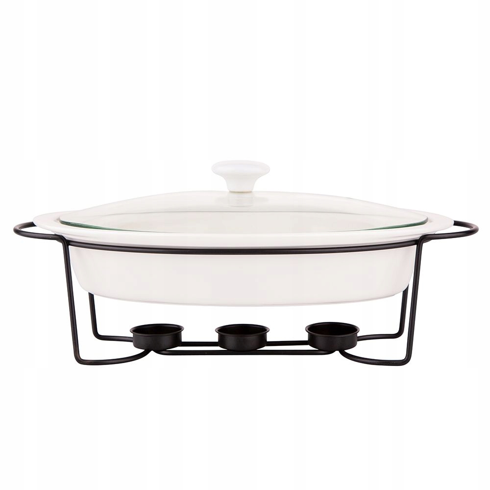

Naczynie porcelanowe Z Podgrzewaczem pokrywką 1,4l