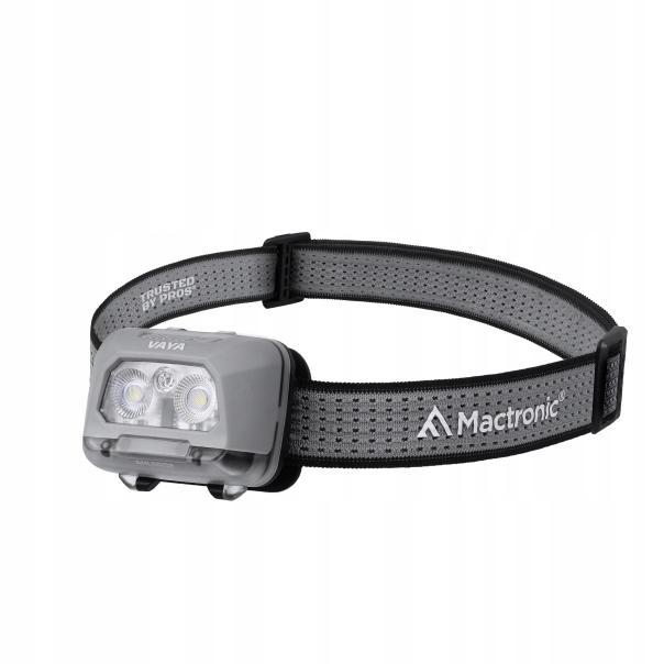 Latarka czołowa, Vaya, Mactronic, szara, 480 lm AHL0092