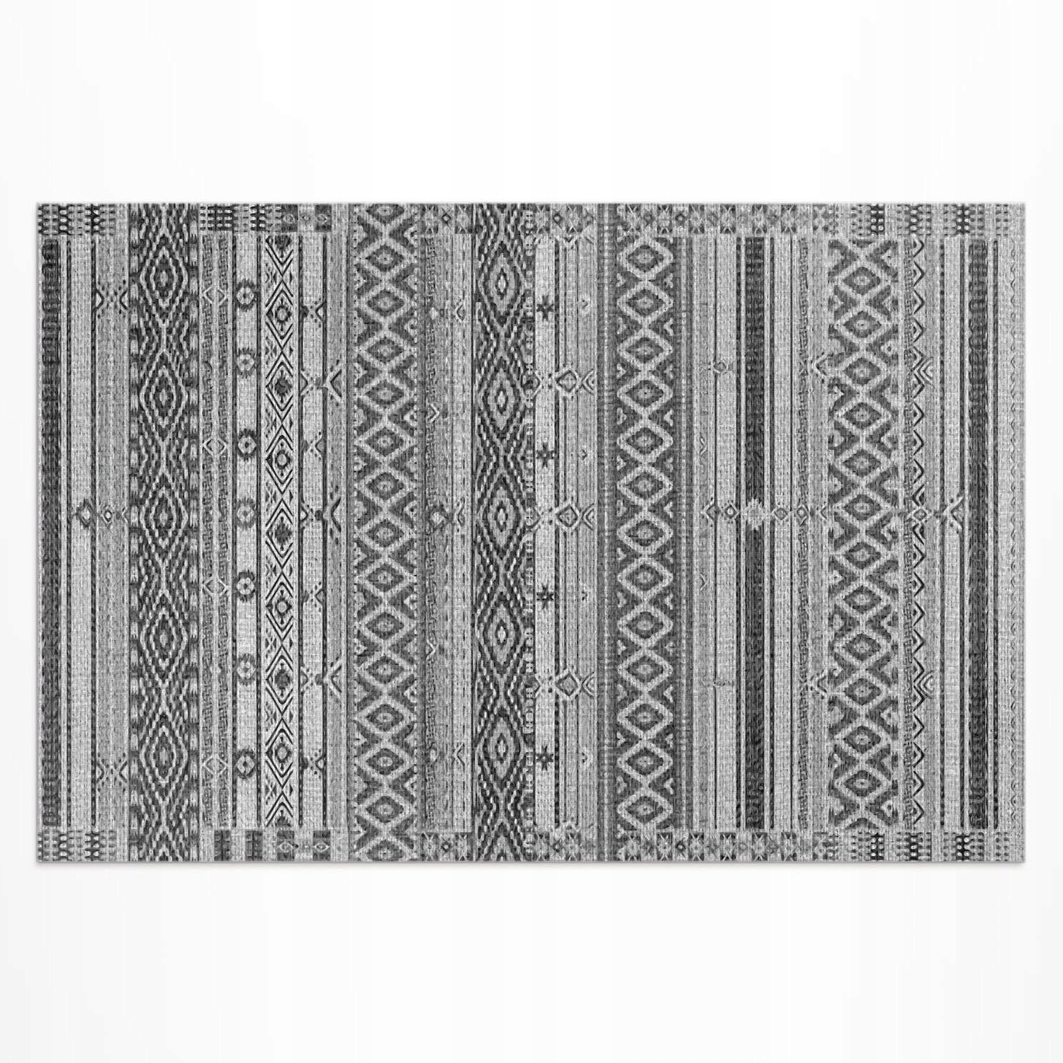 Vinylový koberec na vonkajšej strane Geometrické kosoštvorce imitácia tkaniny 100 x 150 cm