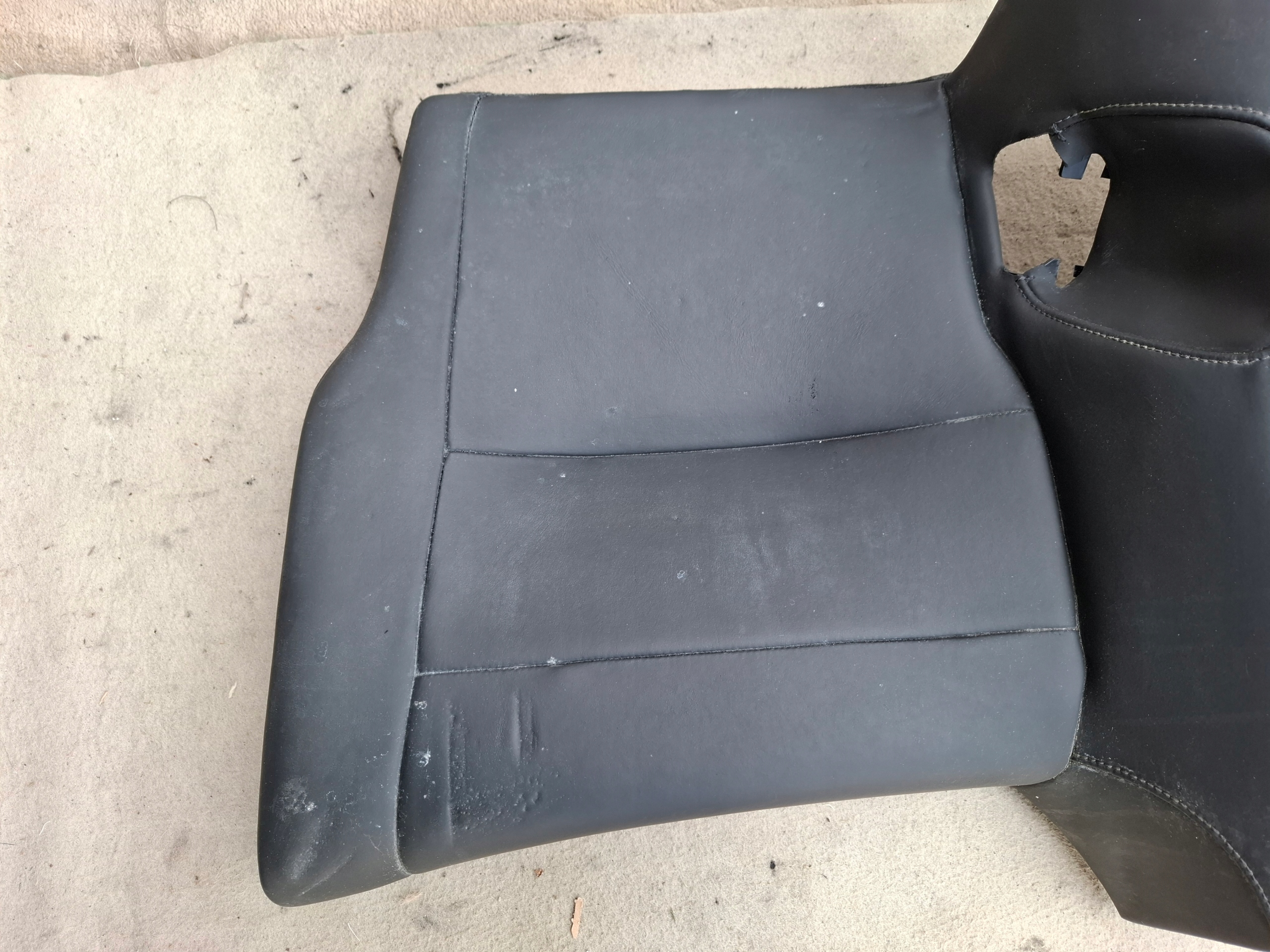 Sitz hinten PORSCHE 911 992 19R schwarze Leder
