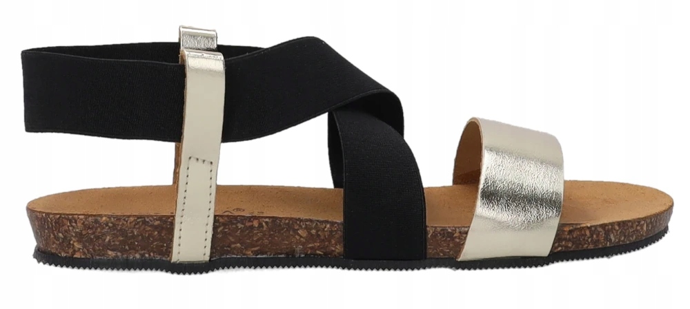 Venezia zlaté dámské kožené nazouvací sandály ploché casual 36