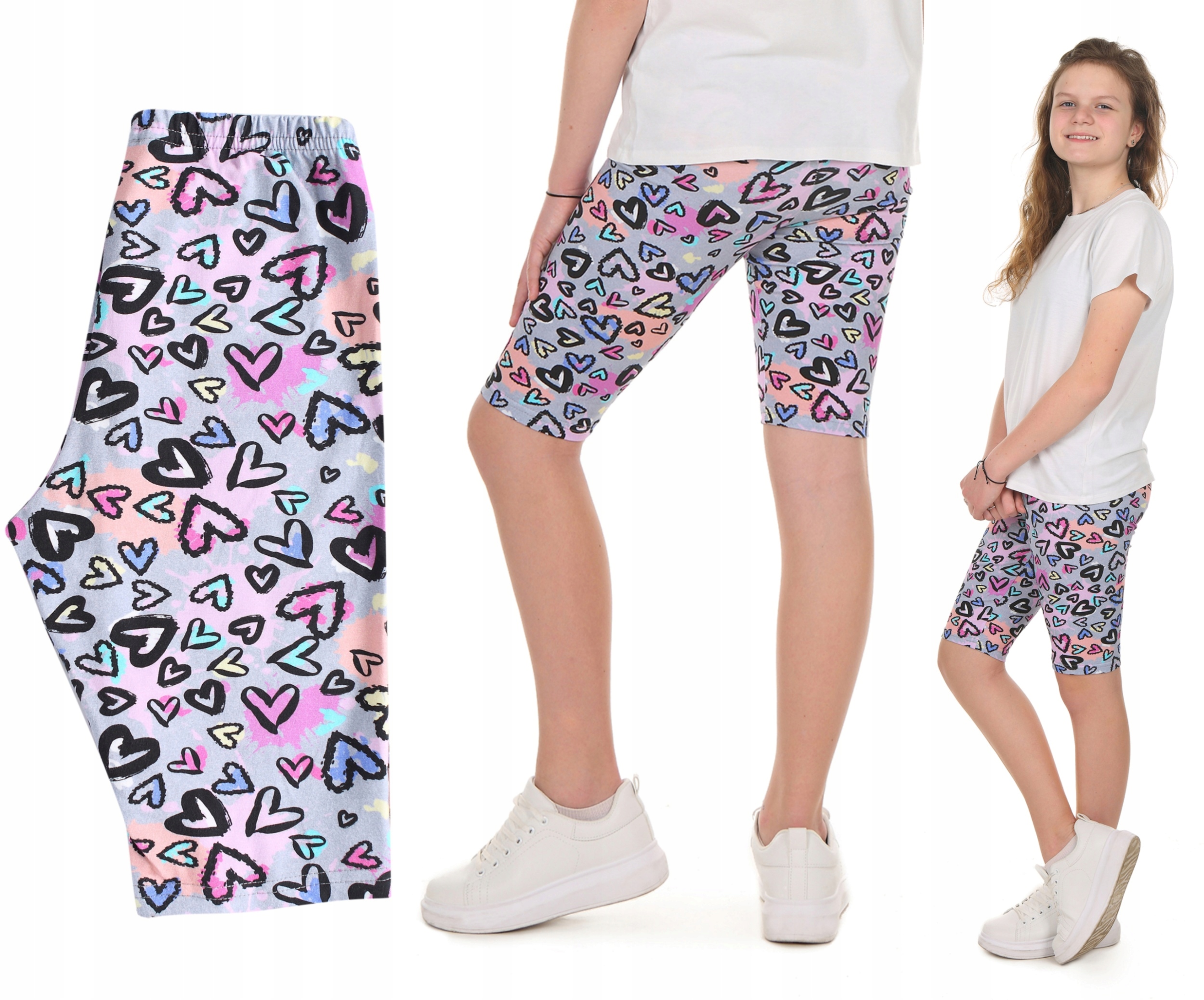 

Krótkie legginsy Getry Kolarki Nadruk 140 Prod.PL