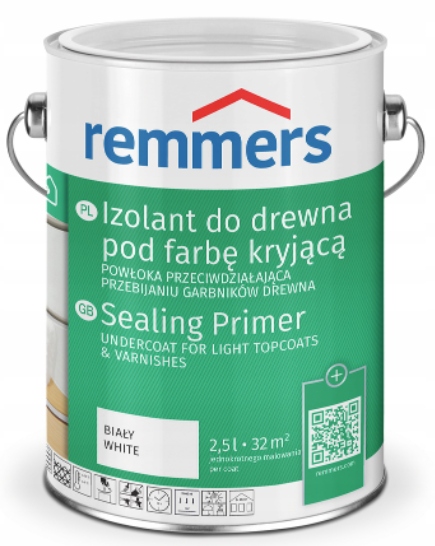Remmers Isoliergrund Podklad Na Dřevo Pod Světlé Krycí Barvy 10 L Bílý
