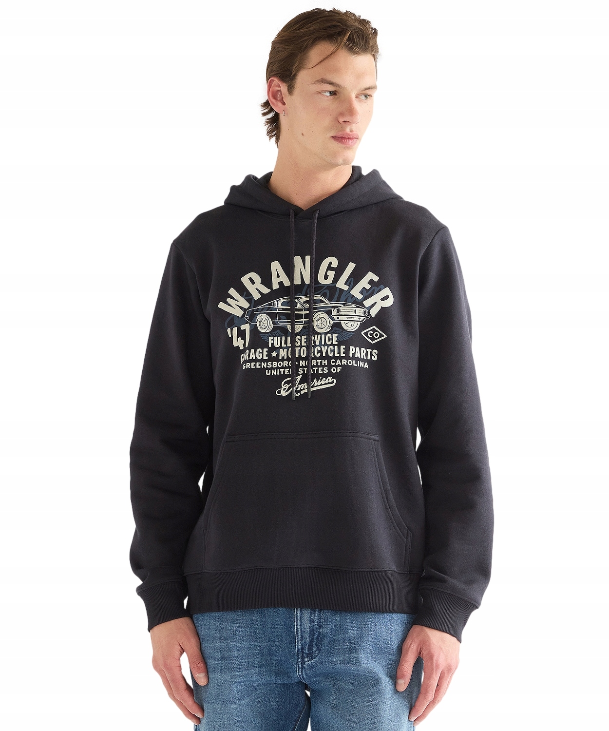 Bluza Wrangler Americana Hoodie 112387046 Black Beauty M