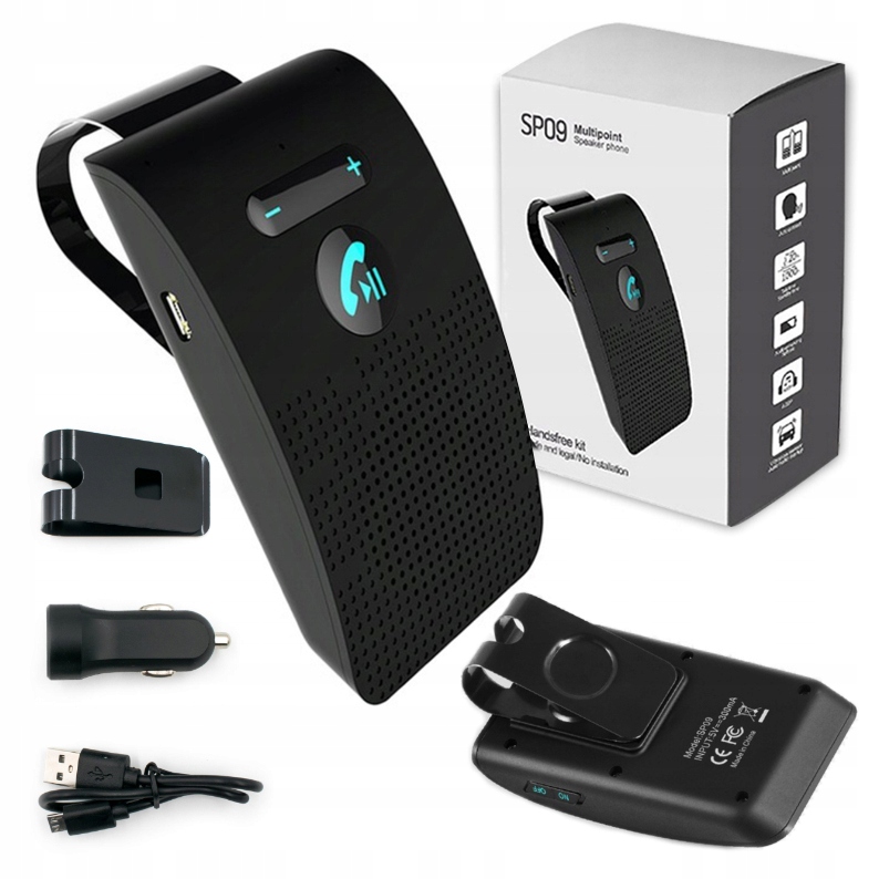 ZESTAW GŁOŚNOMÓWIĄCY DO SAMOCHODU BT 5.0 AUTOSTART SP09