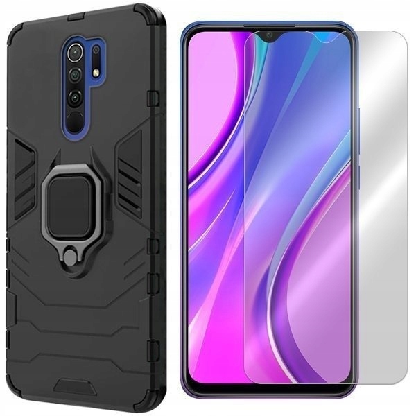 

Etui Do Xiaomi Redmi 9 Pokrowiec Case Ring + Szkło