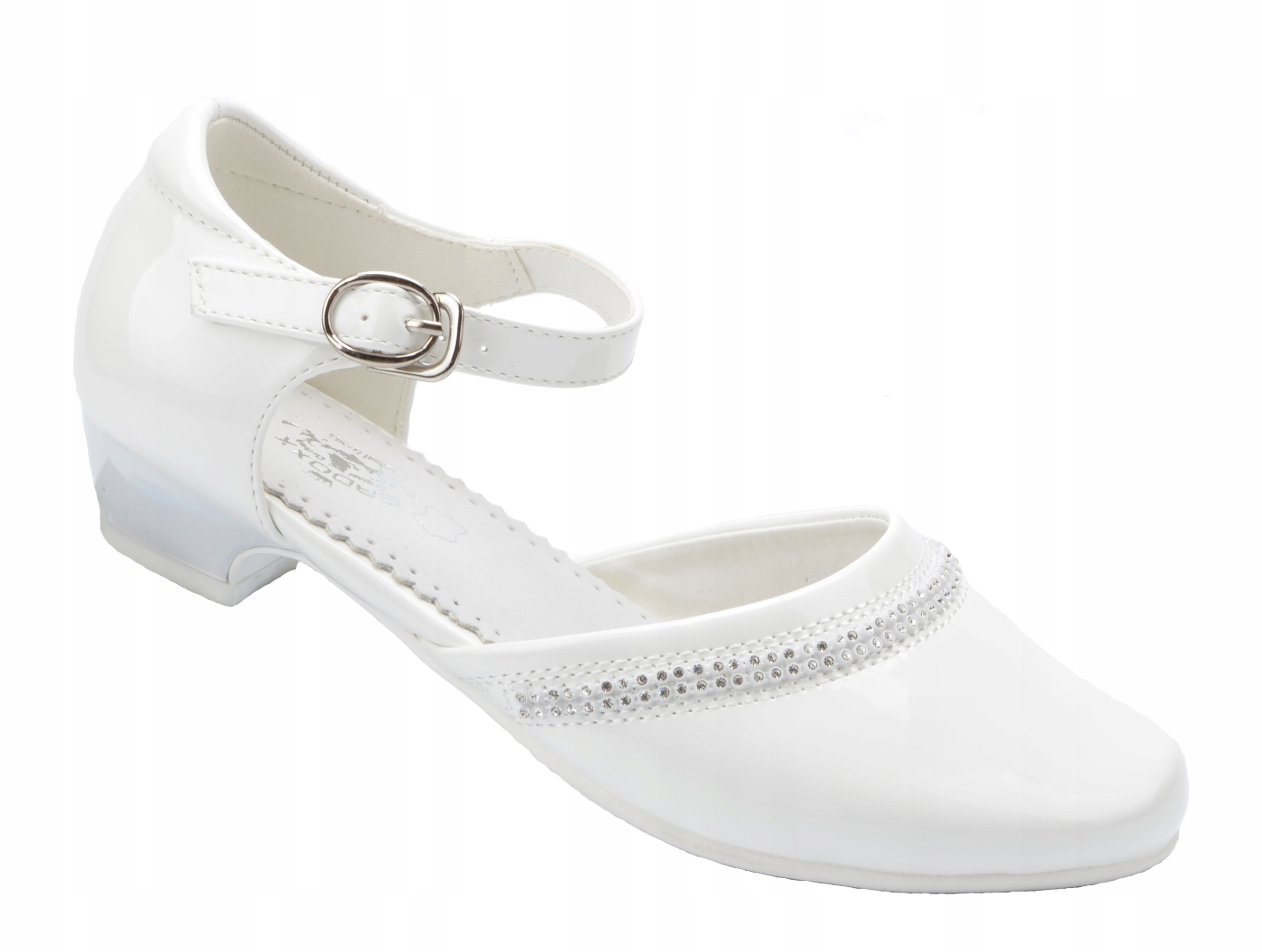 

Buty Komunijne Balerinki 244 Cyrkonie Lakierki 34