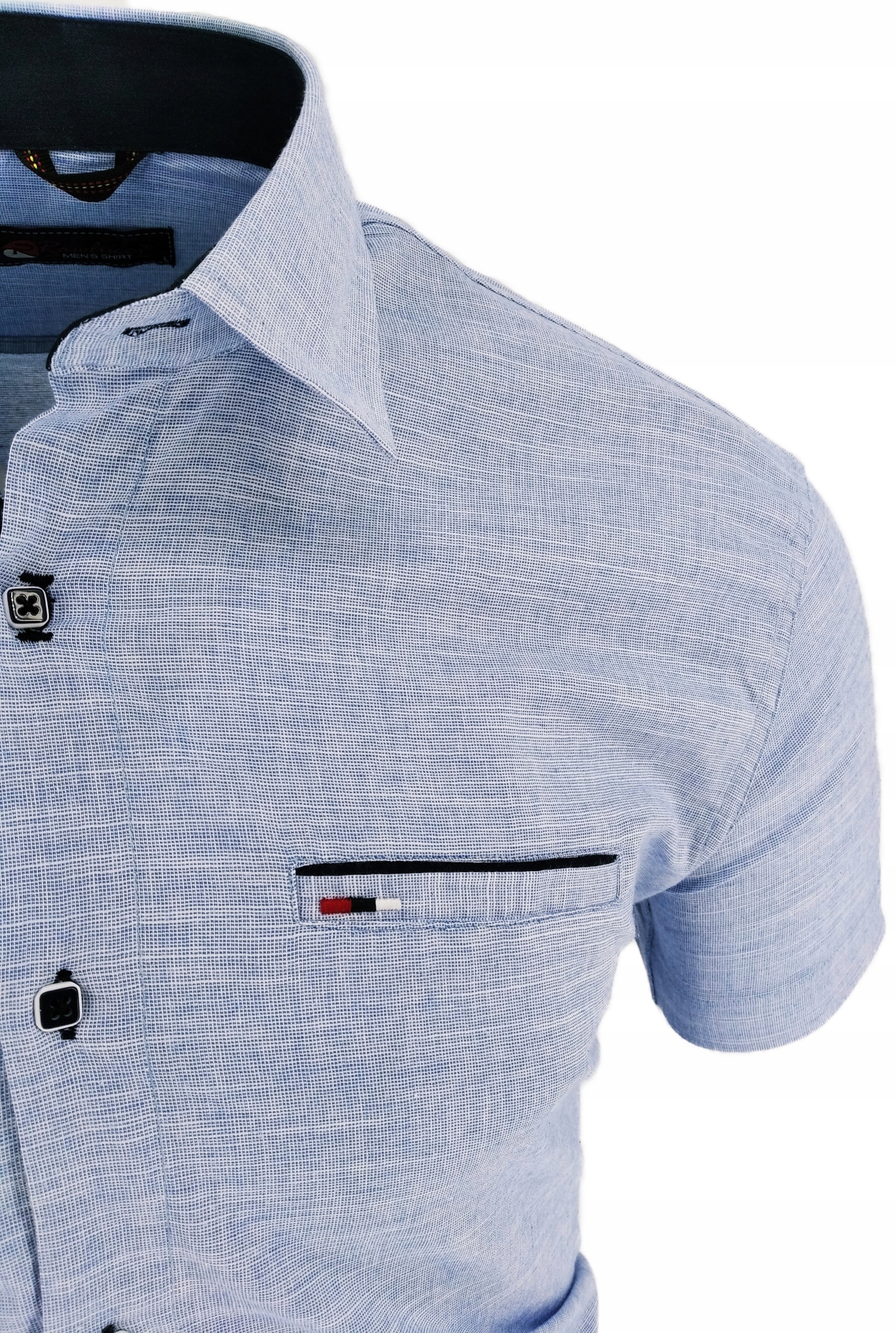 KOSZULA MĘSKA BŁĘKITNA 1813 SIGN 45/46 XXL 2XL Rozmiar XXL