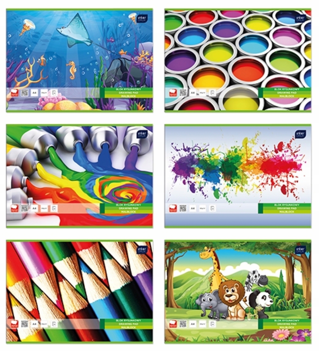 

Blok rysunkowy A4/20k kolorowy Interdruk