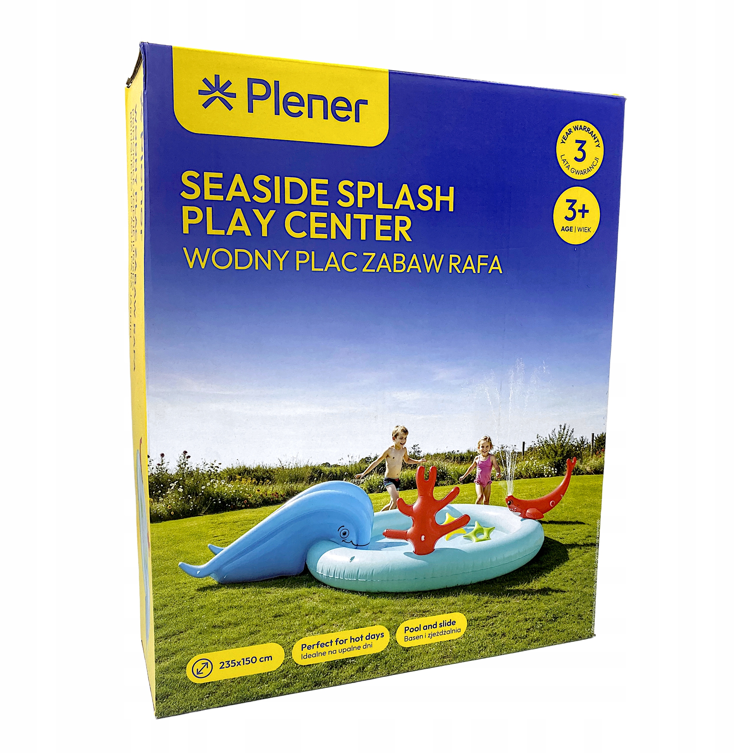Plener Wodny plac zabaw RAFA 235x150cm basen i zjeżdżalnia - kod kreskowy EAN 5609288401773