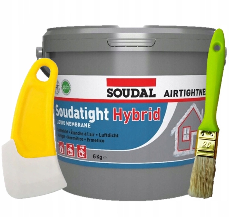 Soudal Soudatight Hybrid Tekutá Membrána Grey 6 kg Príslušenstvo Zadarmo