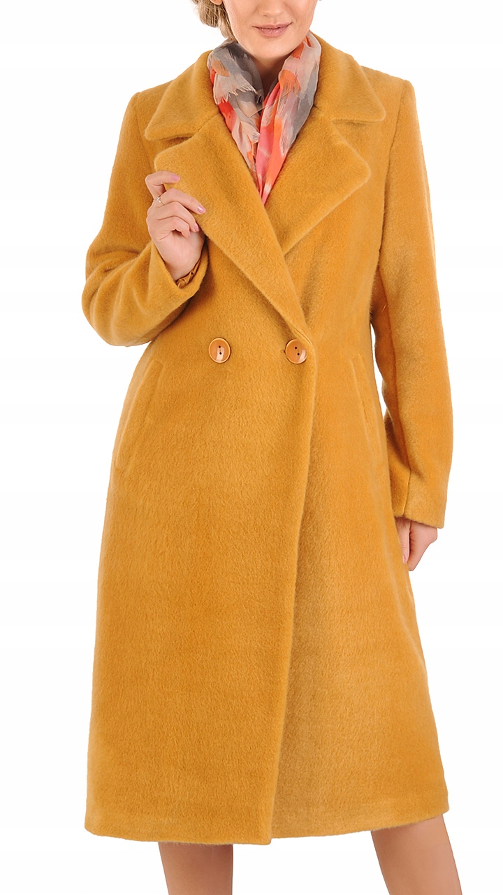 Módní podzimní kabát Aldona 4 46 Alpaka