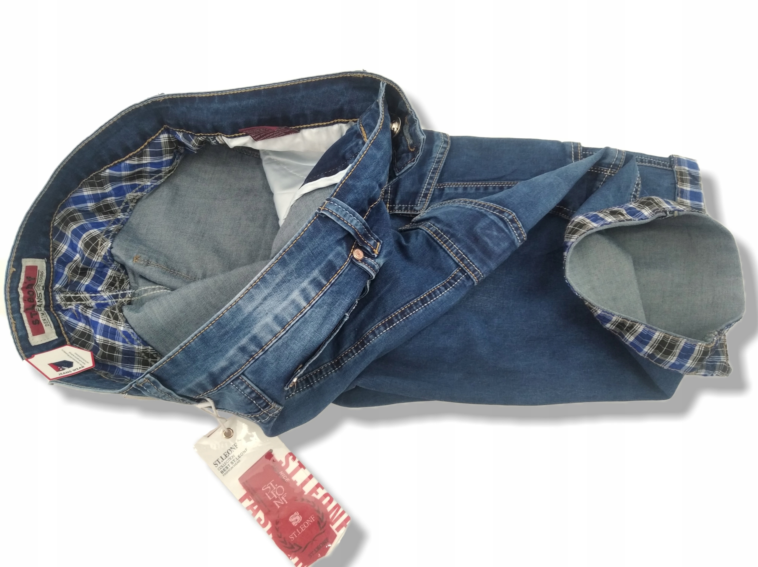 SPODENKI MĘSKIE JEANSOWE BOJÓWKI S237 W34 88 - 90 CM Rodzaj jeansowe