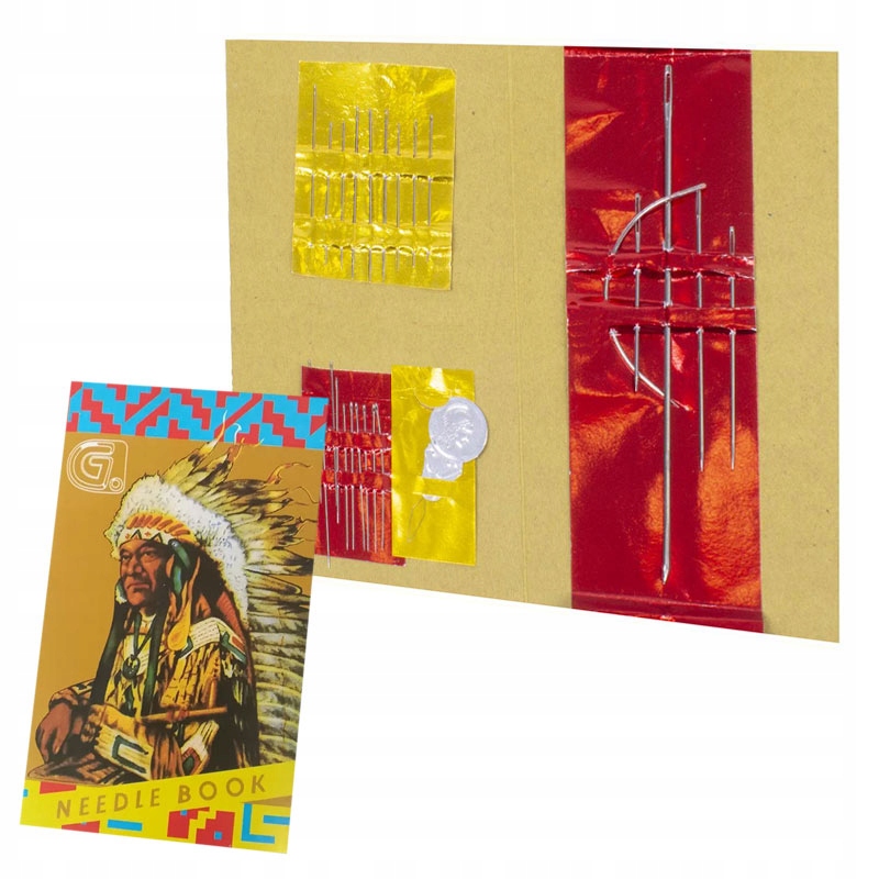 Karnet igieł do ręcznego szycia INDIANIN 24 szt.