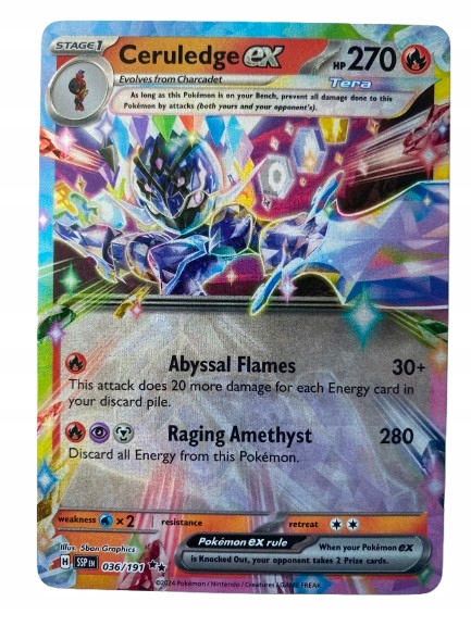 Karta Pokemon: Ceruledge ex (SSP 036) / Surging Sparks