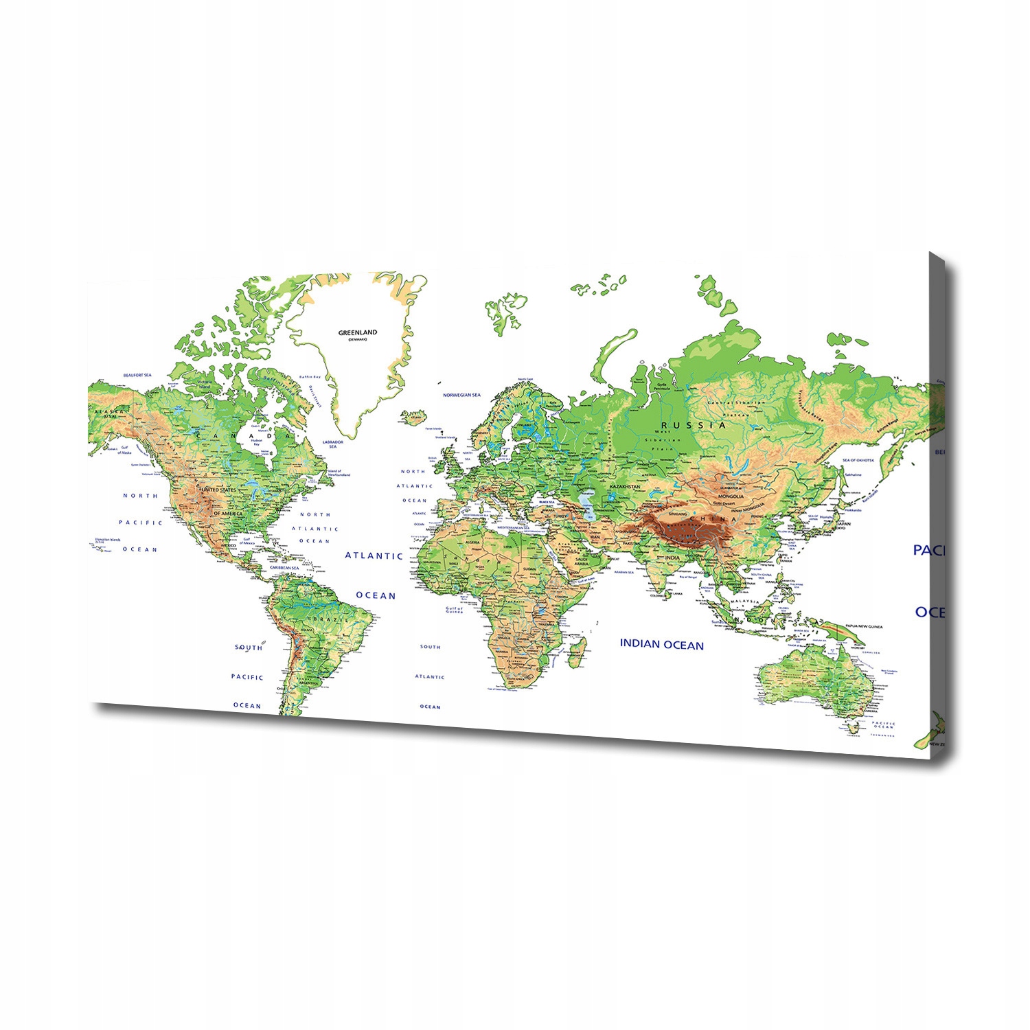 Fotoobraz canvas na zeď Mapa světa 140x70 cm
