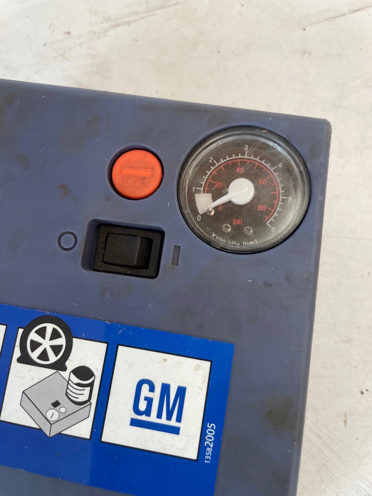 Compressore do pneumatici, gomme Opel 13582005