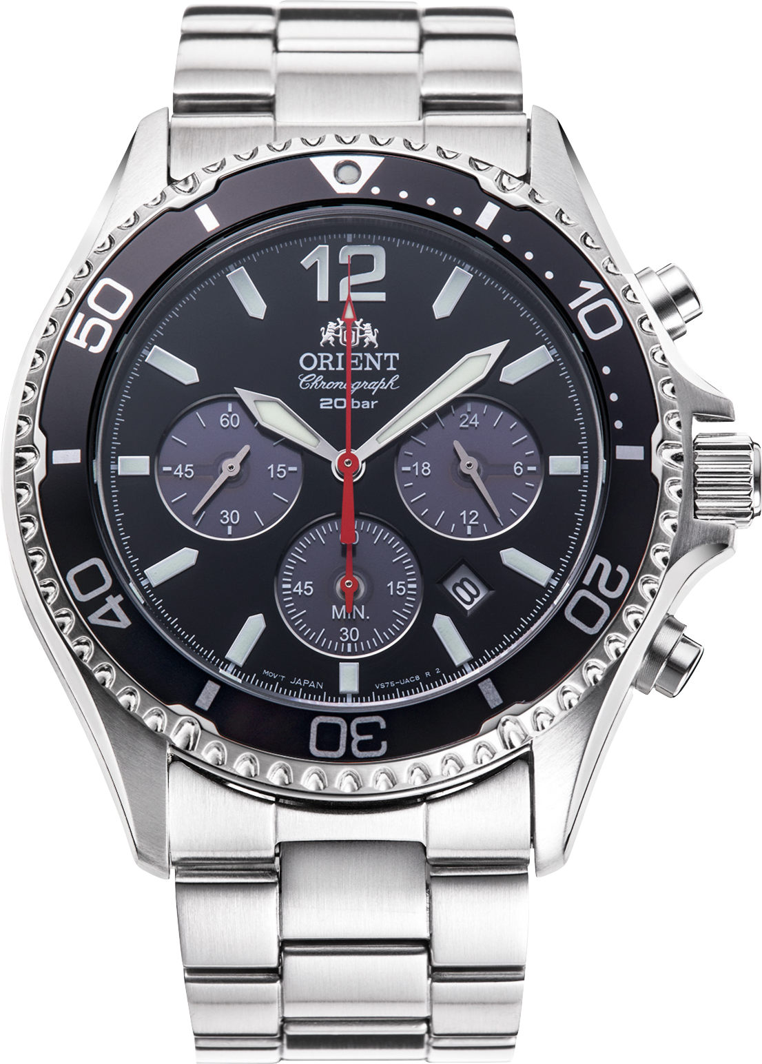 Nový Originální Pánské Hodinky Orient Mako Solar RA-TX0202B10B Chronograf
