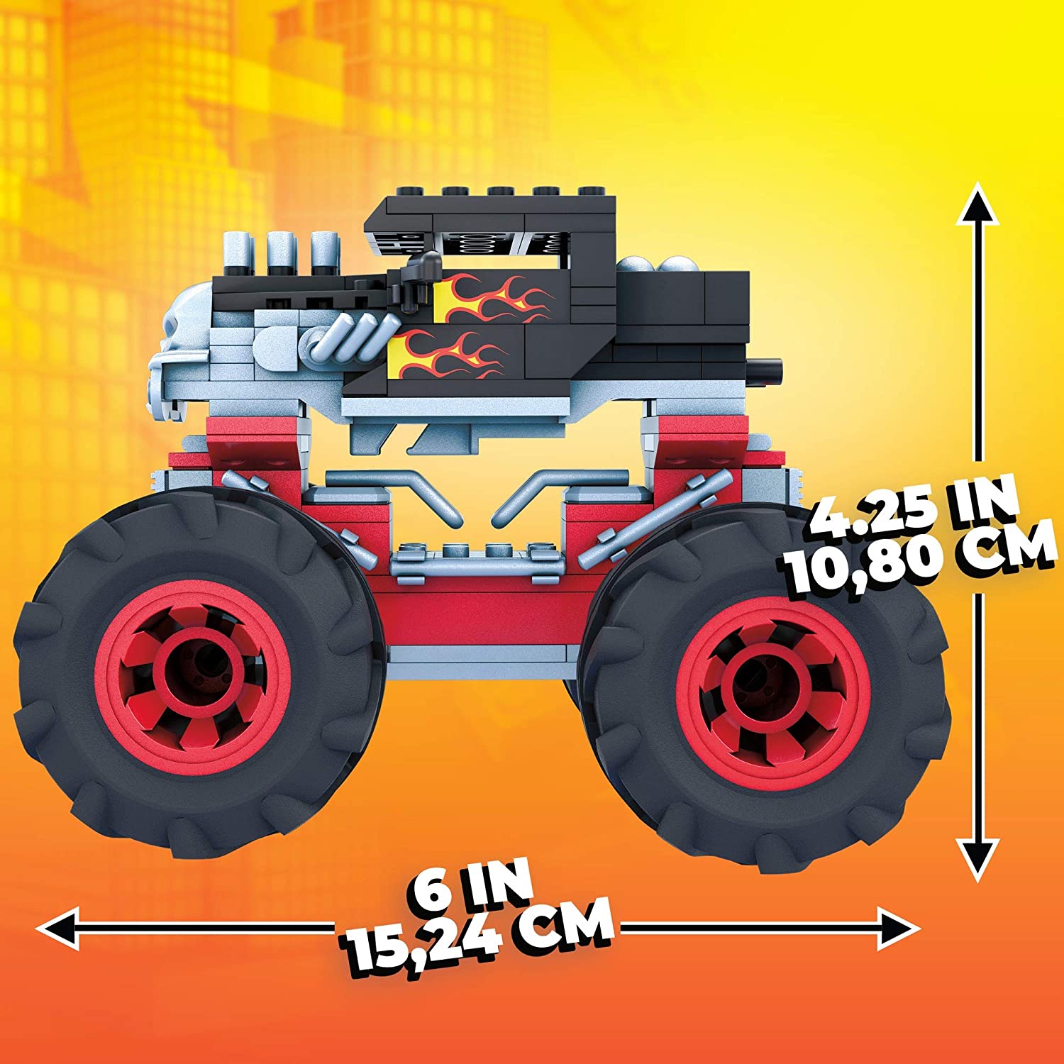 MEGA CONSTRUX HOT WHEELS MONSTER TRUCK BONE SHAKER Płeć chłopcy