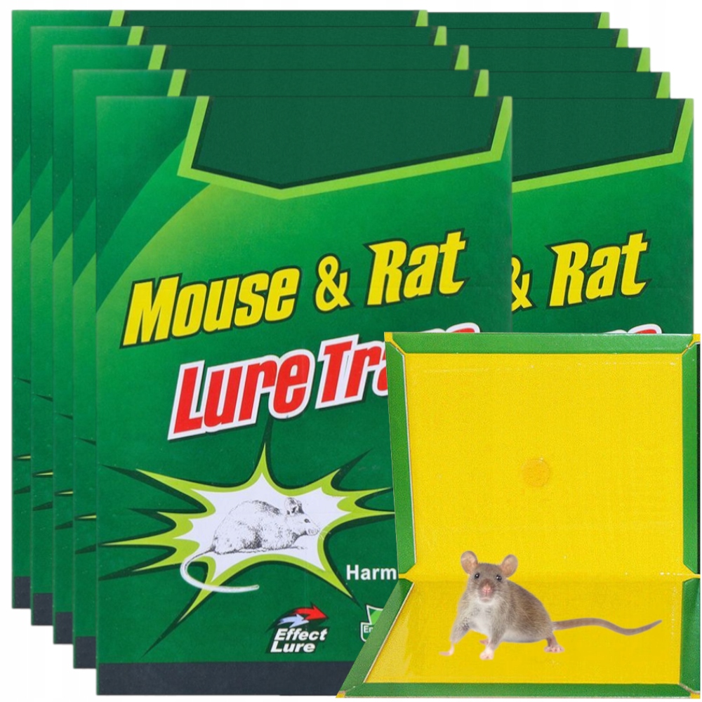 

10X Myszołapka Lep Łapka Pułapka Na Myszy 12x17 CM