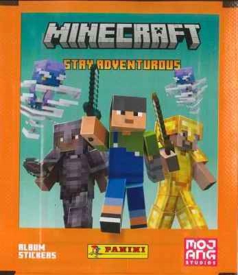 5 naklejek 1 saszetka z naklejkami Minecraft Ku Przygodzie