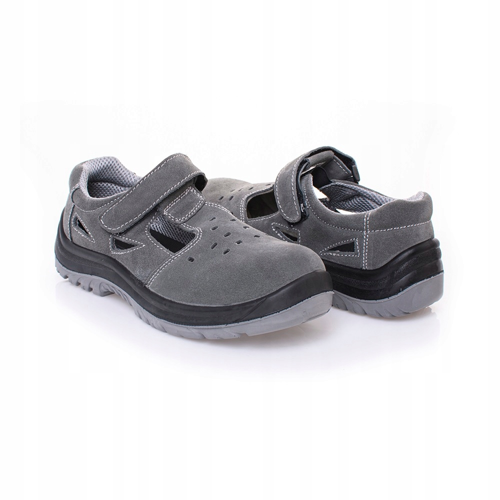 BUTY ROBOCZE SANDAŁY Z NOSKIEM LETNIE NA RZEP R 42 Kategoria ochrony buta S1