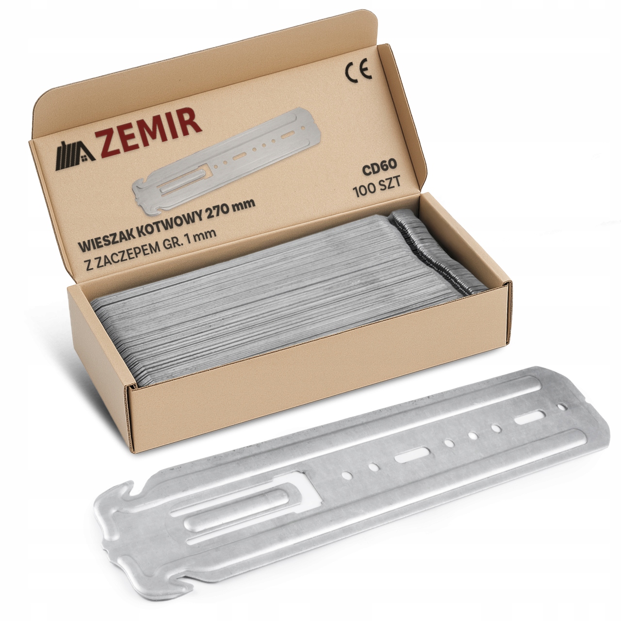 Kotevní Věšáky Do Podkroví 27 cm 270 mm 1 mm CD60 Prof 100 ks Strong