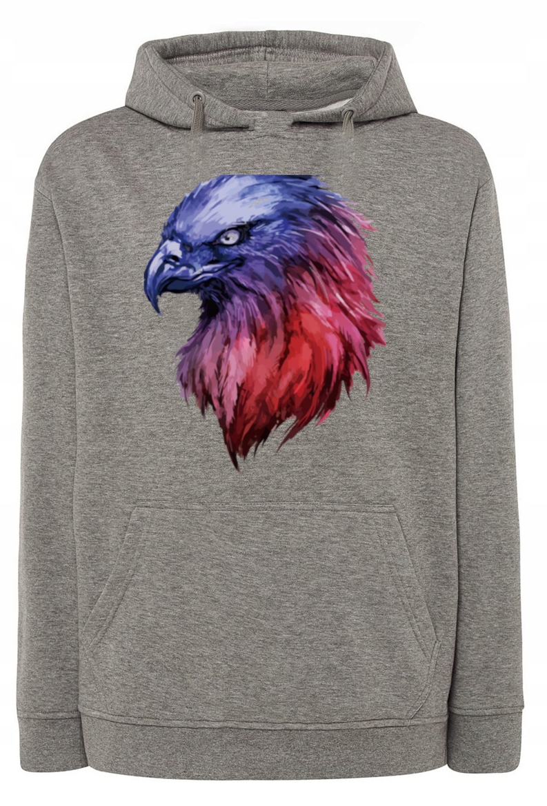 Pánská mikina s barevným potiskem pták Orel vel. 3XL