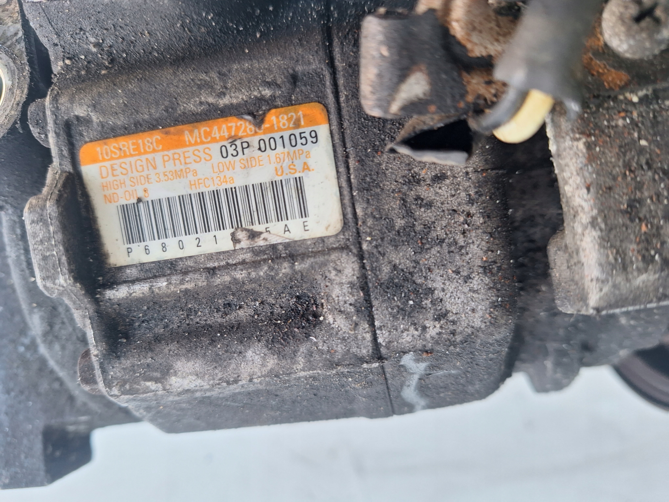JEEP LANCIA CHRYSLER compressor AC 447280-1821