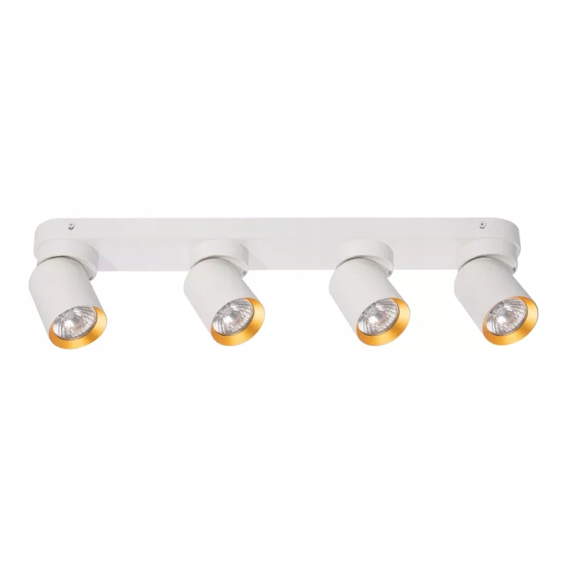 Stropní Svítidlo Andy 4xGU10 bílá zlatá