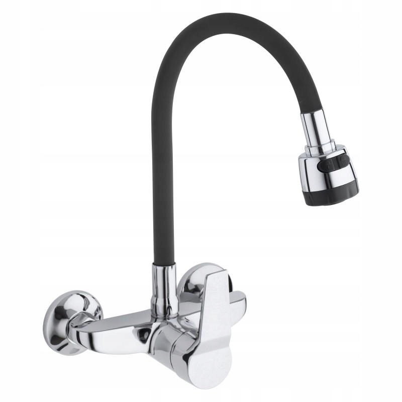 

Bateria kuchenna ścienna elastyczna wylewka kran