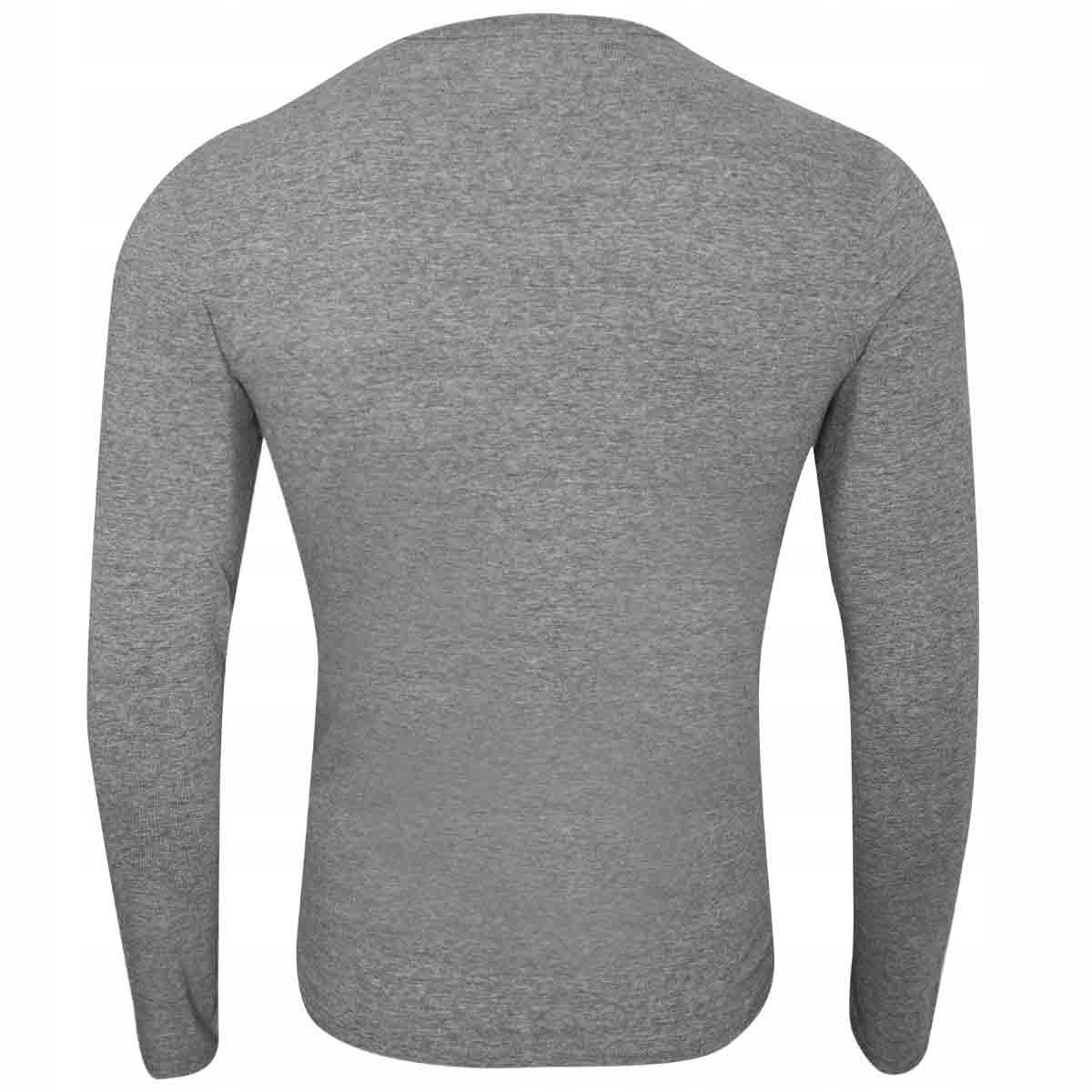 GUESS KOSZULKA MĘSKA CN LS ORIGINAL LOGO GRAY r.M Marka Guess