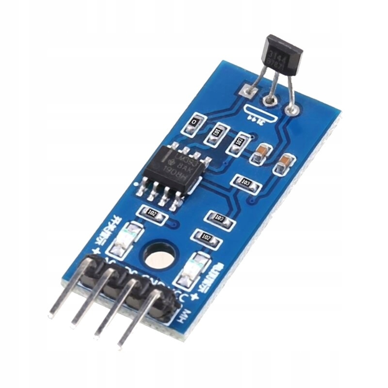 

598 Moduł czujnik halla hallotron A3144 Arduino