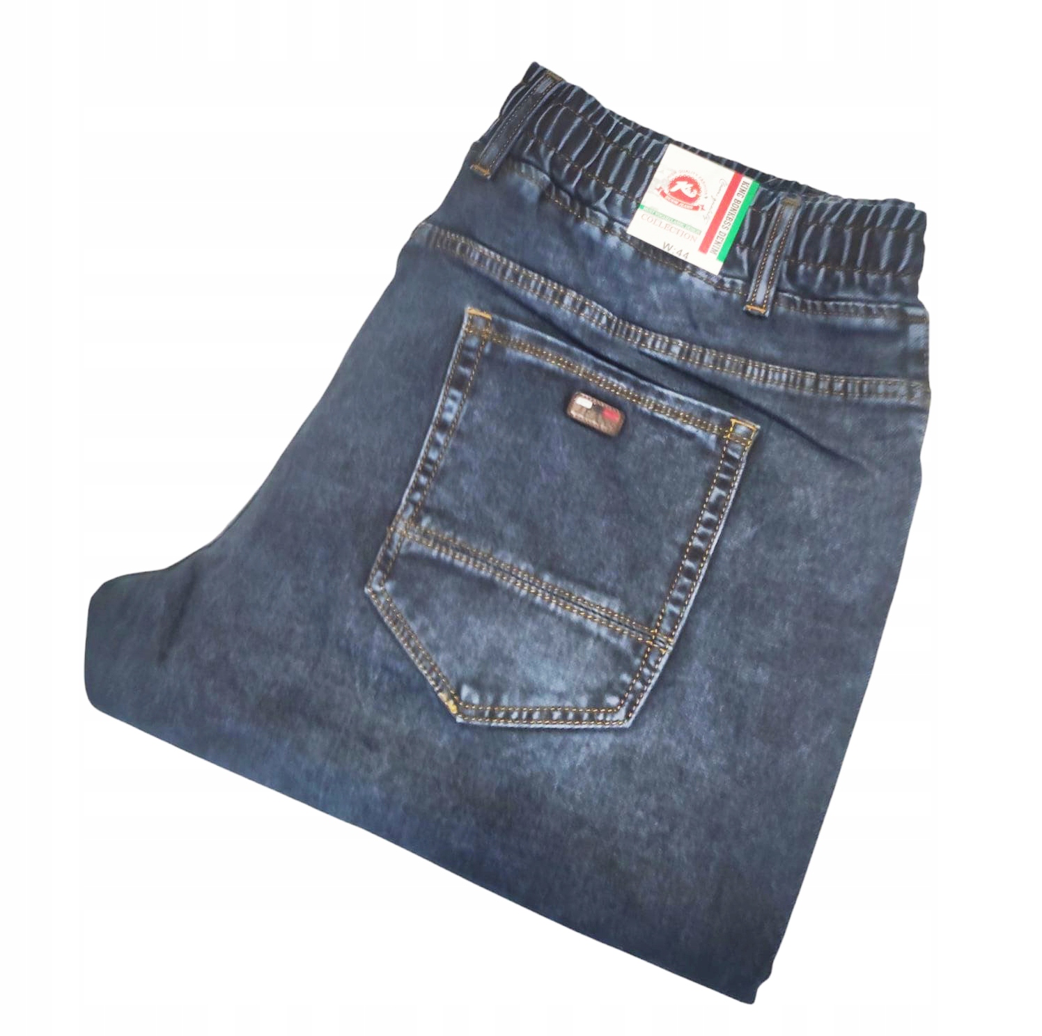 4XL Velké kalhoty Joggery jeans Stahovací pásek Tommy