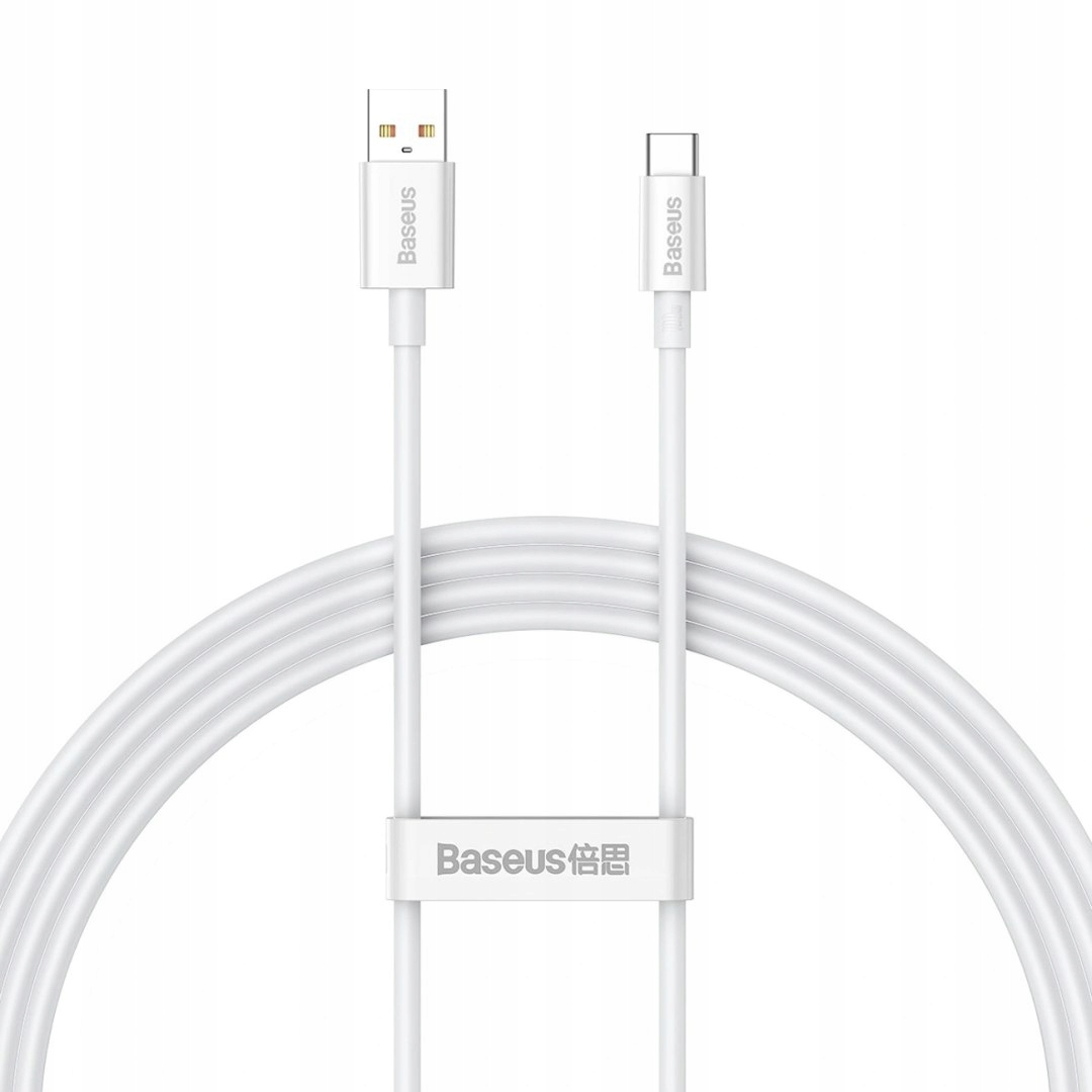 Kabel Baseus Superior Series Usb-a Usb-c 100W 1,5m biały