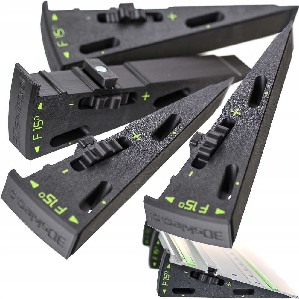 Dystans klin kątowy WedgeF15 cięcie 60° w miejsce 45° do szyny Festool 4szt