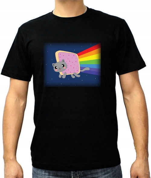 

L Koszulka Ms. Nyan Cat Kot Tęcza Pop Tarts