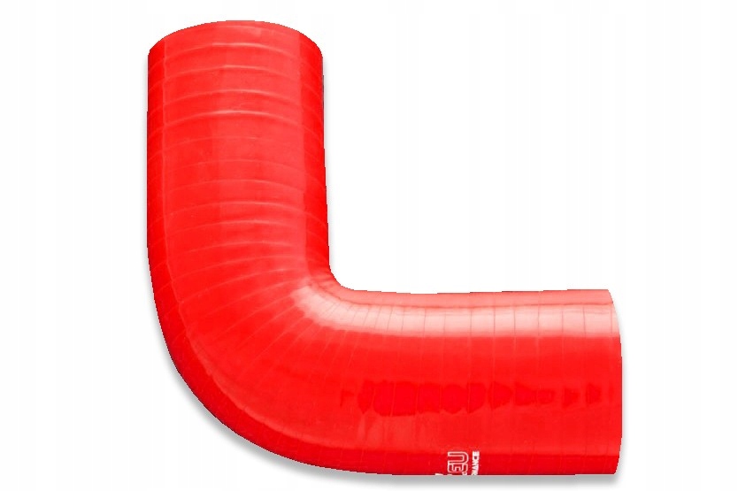 Kolanko silikonowe 90 127mm Czerwone