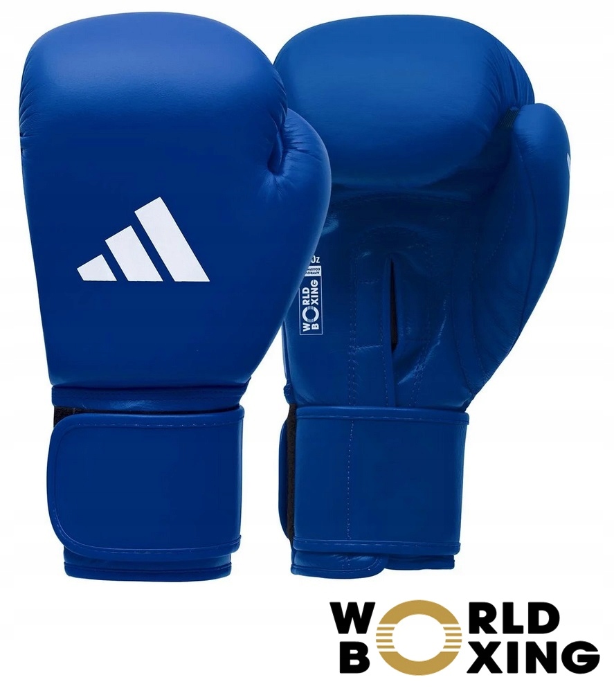Adidas Boxerské rukavice World Boxing modré kůže 12 Oz