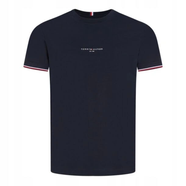 Tommy Hilfiger pánské tričko, Slim, tmavě modrá, XXL