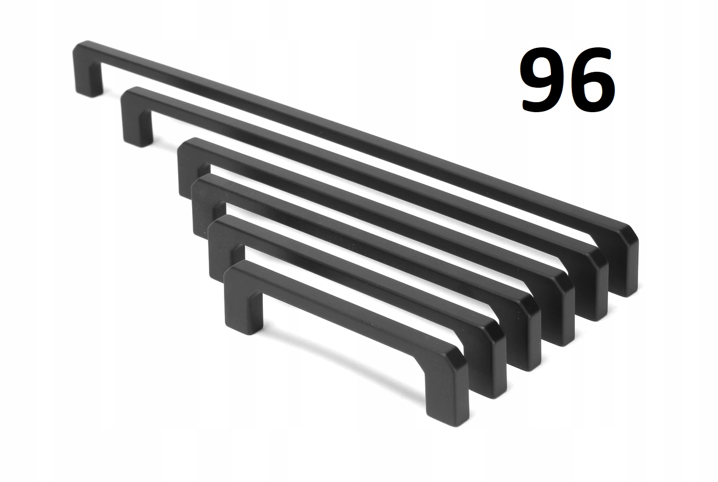 

Uchwyt meblowy prosty czarny mat 96mm