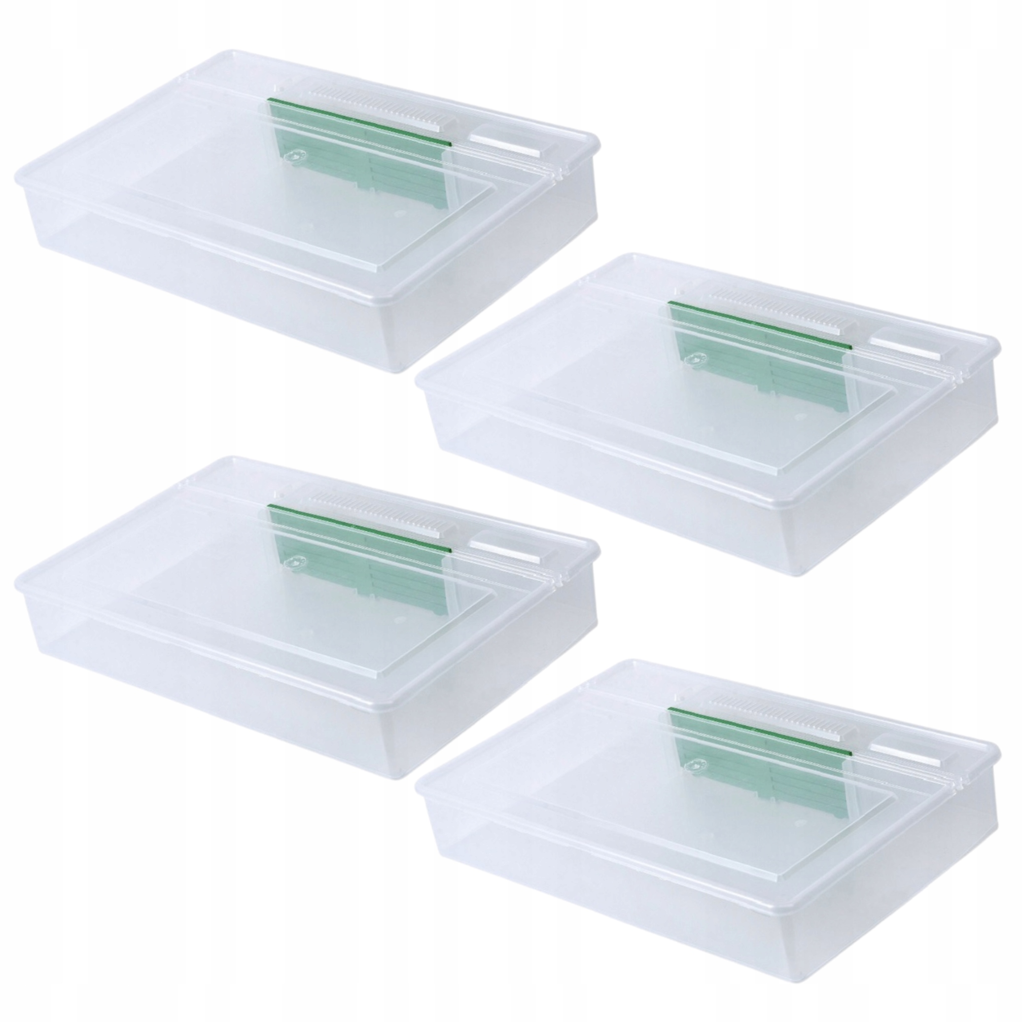 Podkrmová krabička průhledná 3L x 4 BRCtech