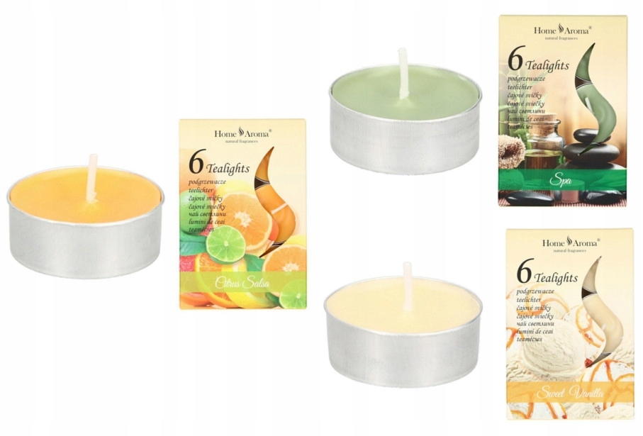 

18 szt Podgrzewacze Tealight Świeczki Podgrzewacz