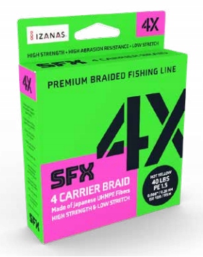 Sufix Sfx 4x Lo Vis Green Braid 275m 0.128mm