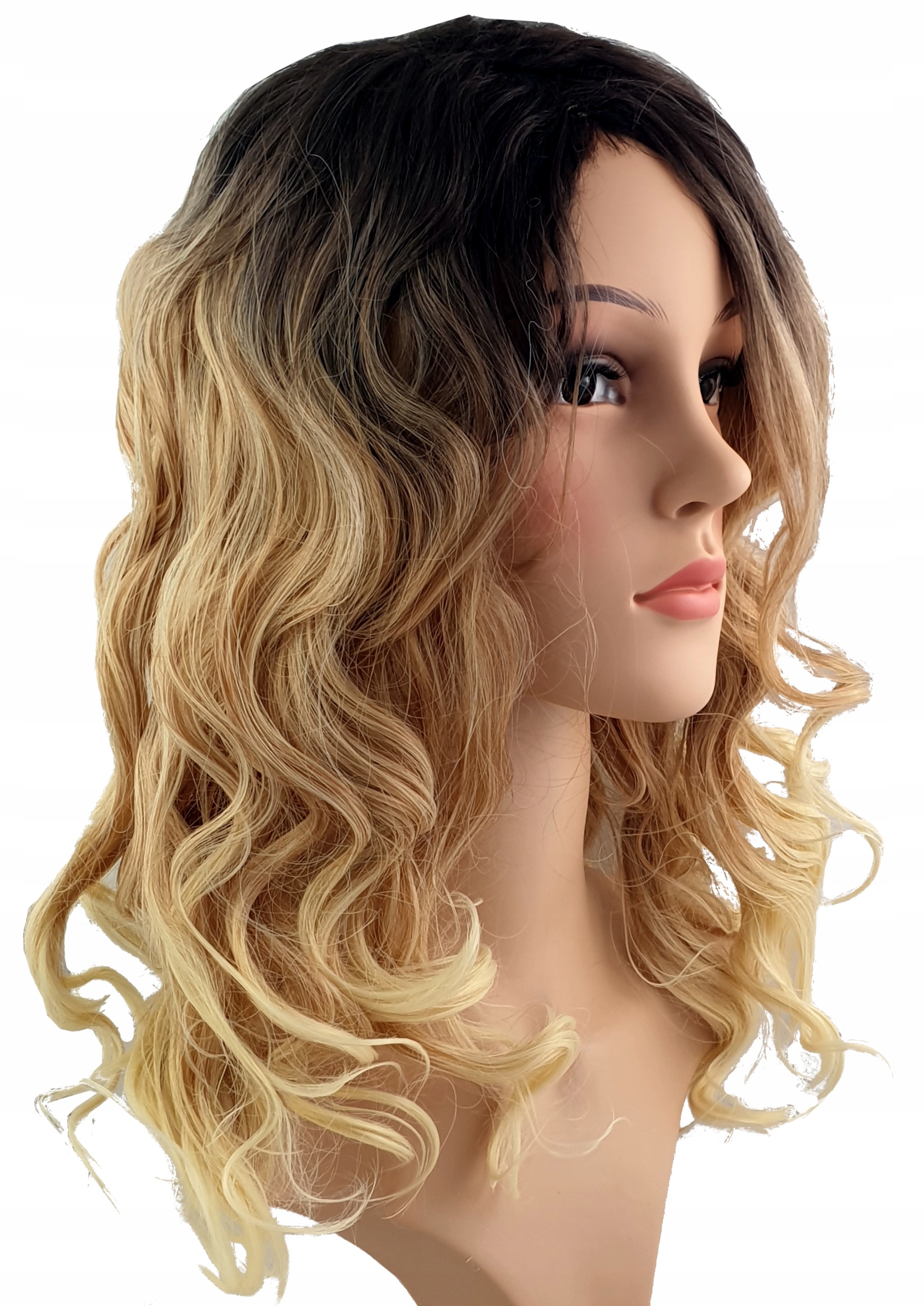 

Peruka Ombre Loki Kręcone Cosplay Glam Rock Blond