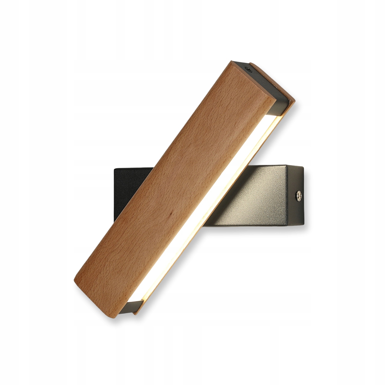 Lampa Scienna Led Kinkiet Czarna Nowoczesna Do Salonu Korytarz 4500K 4W