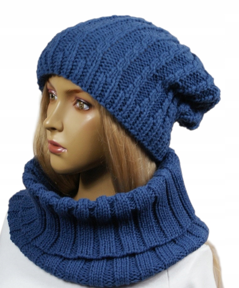 

Komplet czapka Beret + golf # Polar