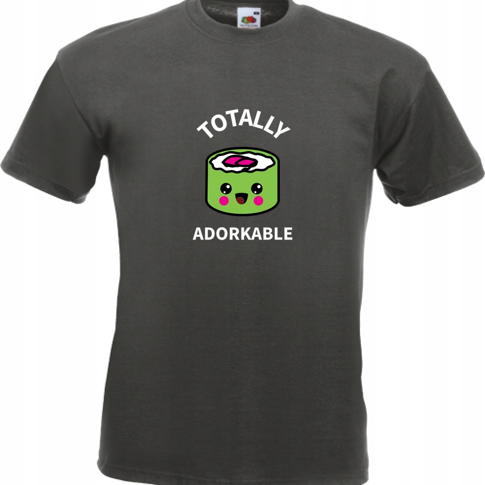 

Koszulka adorkable sushi urocze kawaii M grafitowa