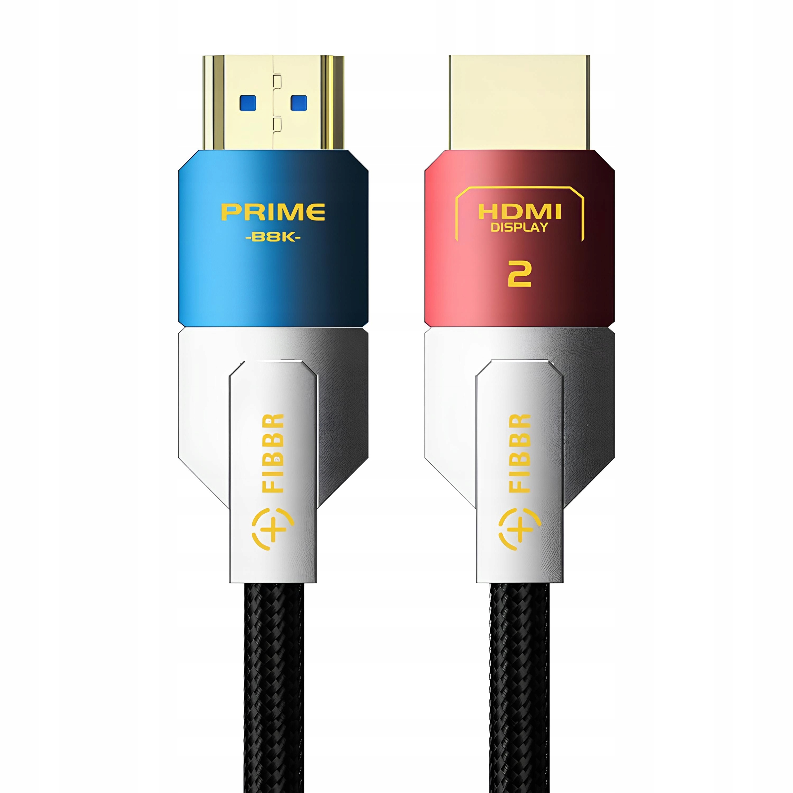 Hdmi kabel 2.1 8K 25 m 48 Gb/s 4K120 Hz 8K60 Hz Uhd rychlý Fibbr