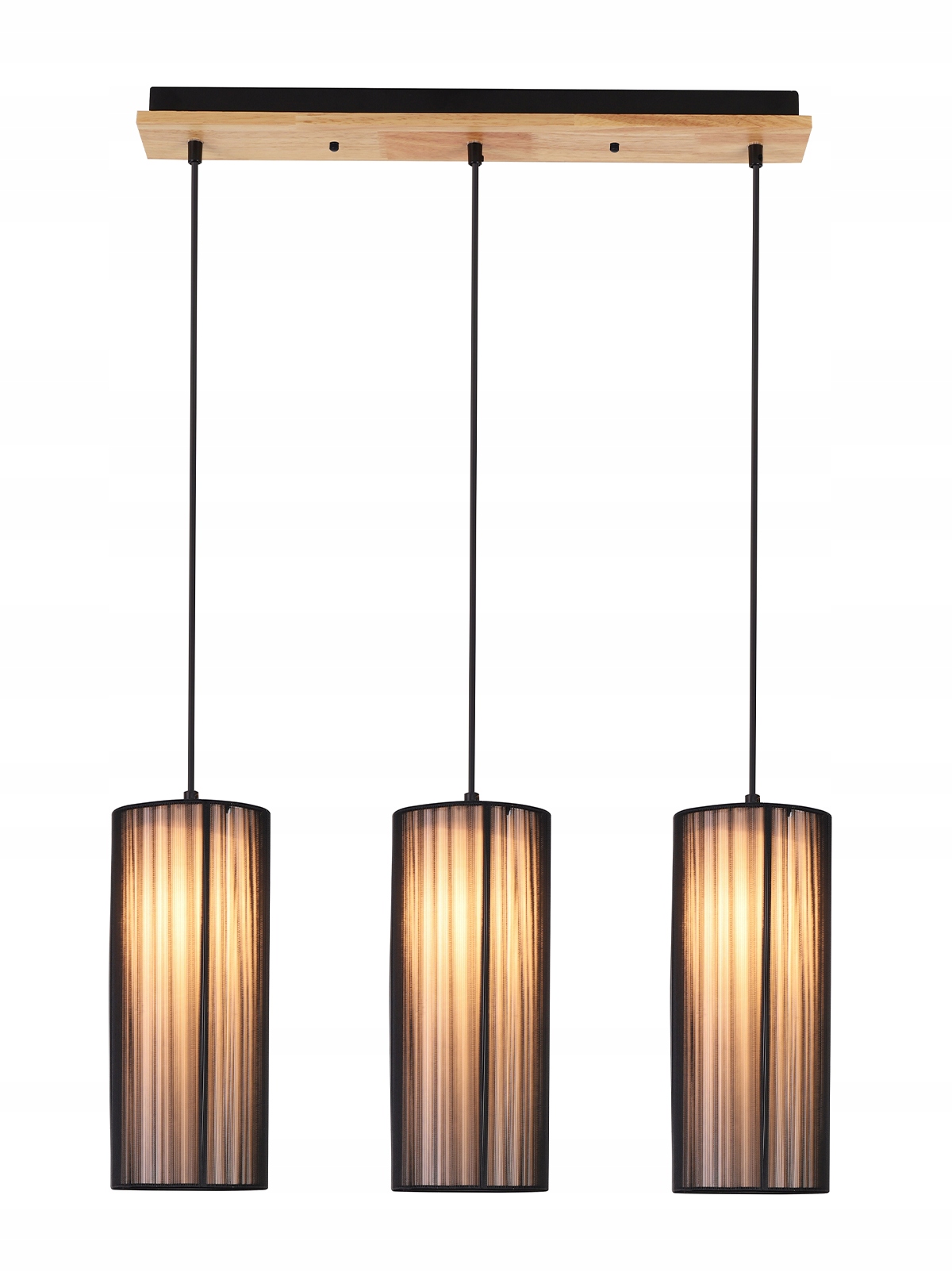 Moderní závěsná lampa na strop, dřevěná, Stínidlo